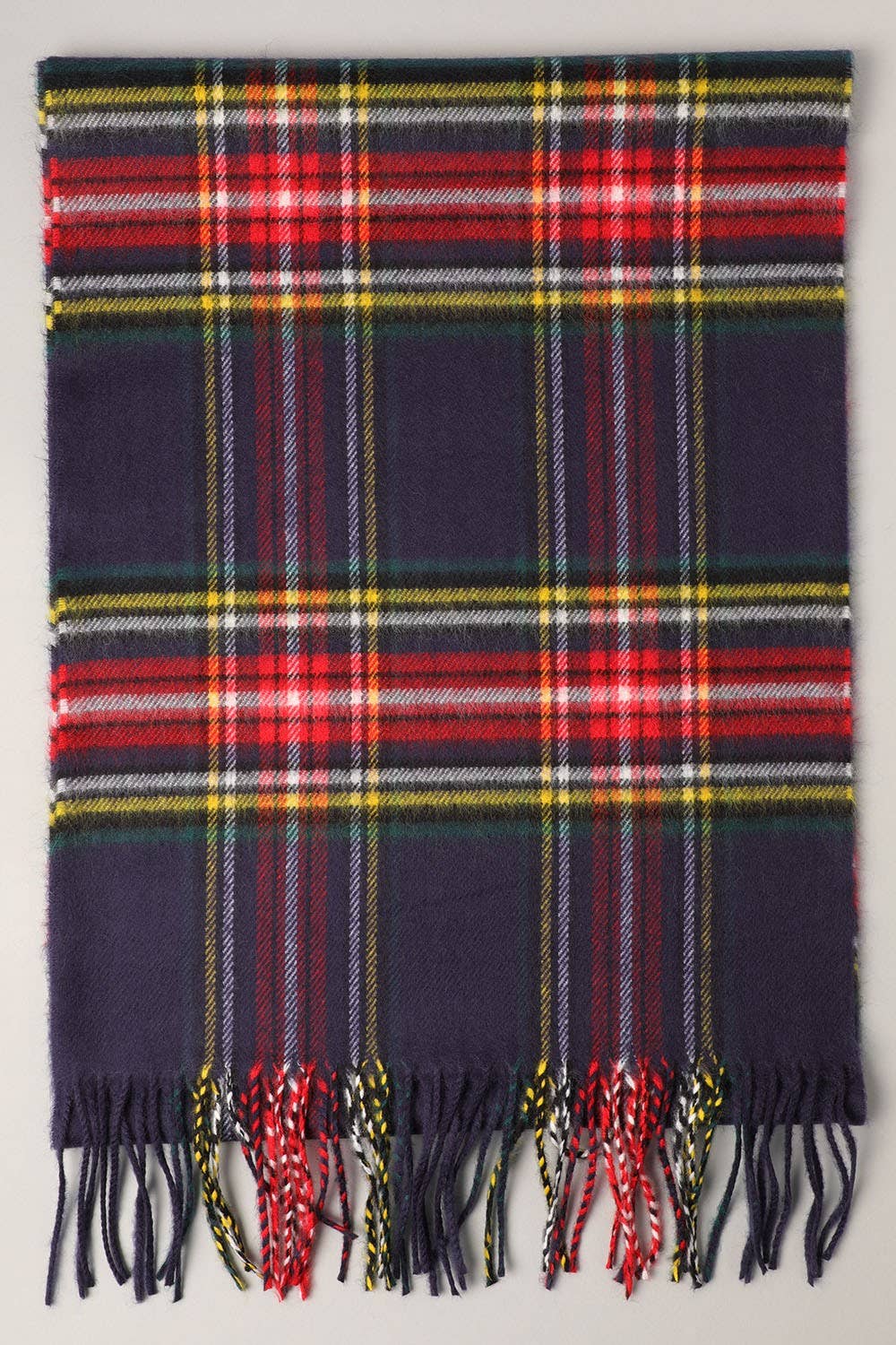 Softer Than Cashmere Tartan Plaid Muffler Scarf: ZTW317-GREEN / One Size